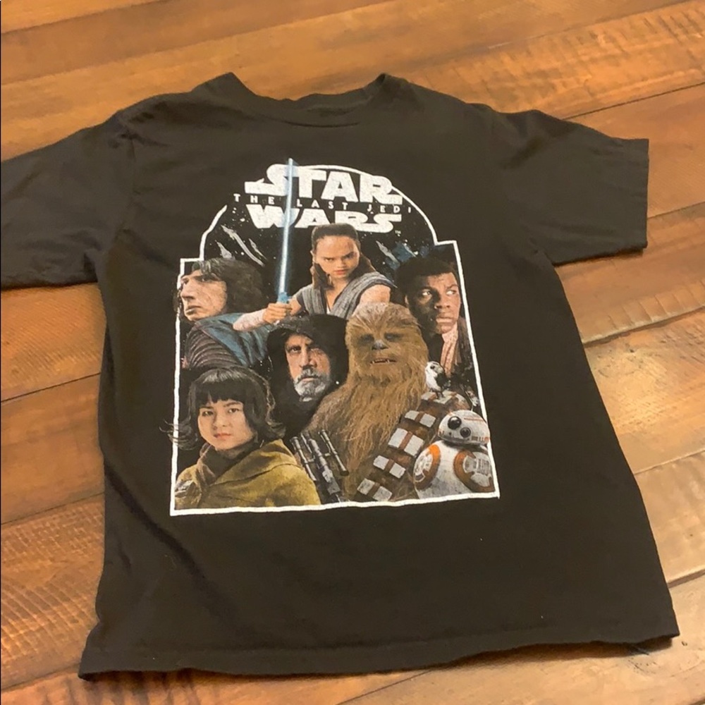 Star Wars The Last Jedi black t-shirt Sz L